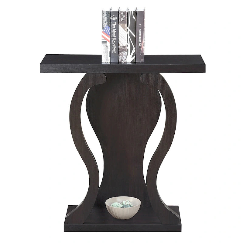 Convenience Concepts Newport Terry B Console Table with Shelf