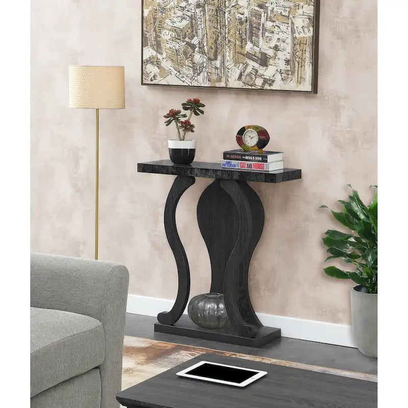 Convenience Concepts Newport Terry B Console Table with Shelf