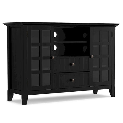 WYNDENHALL Normandy SOLID WOOD 53 inch Wide TV Media Stand For TVs up to 60 inches