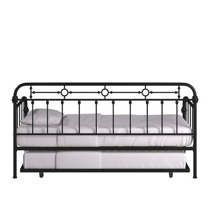 Darren Antique Dark Bronze Metal Daybed with Trundle by iNSPIRE Q Classic