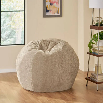 Greyrock Modern Glam Faux Fur Winter Bean Bag by Christopher Knight Home