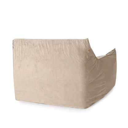 Loubar Velveteen Oversized Bean Bag Chair with Armrests by Christopher Knight Home