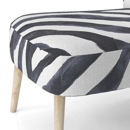 Designart Zebra Striped  Upholstered Cabin & Lodge Accent Chair and Arm Chair