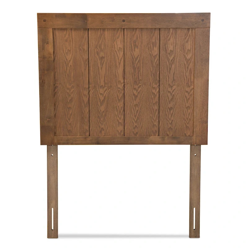 Patwin Transitional Ash Walnut Finished Wood Headboard