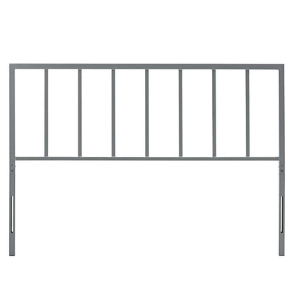 Kenvil Classic King Size Grey Metal Headboard