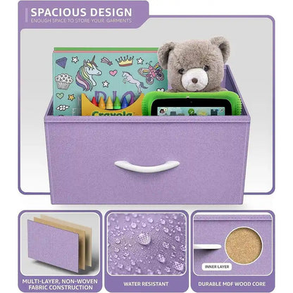 Nightstand 2-Drawer Shelf Storage - Bedside Furniture End Table Chest