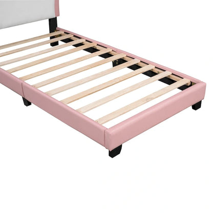 Upholestered Princess Bed With Crown Headboard