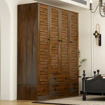 Bedroom Armoire Closet Armoire Wardrobe Closet Clothing Rod Drawer