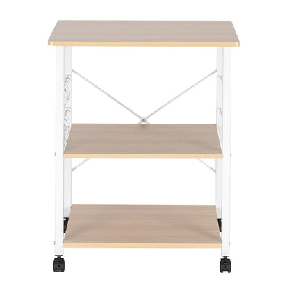 Baker's Rack 3-Tier Microwave Oven Stand Storage Cart Kitchen Rack