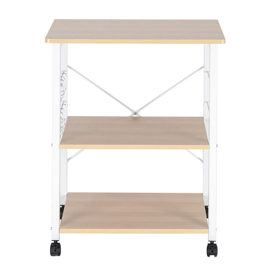 Baker's Rack 3-Tier Microwave Oven Stand Storage Cart Kitchen Rack