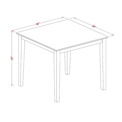 East West Furniture Kitchen Table Set- a Dining Room Table and Kitchen Chairs