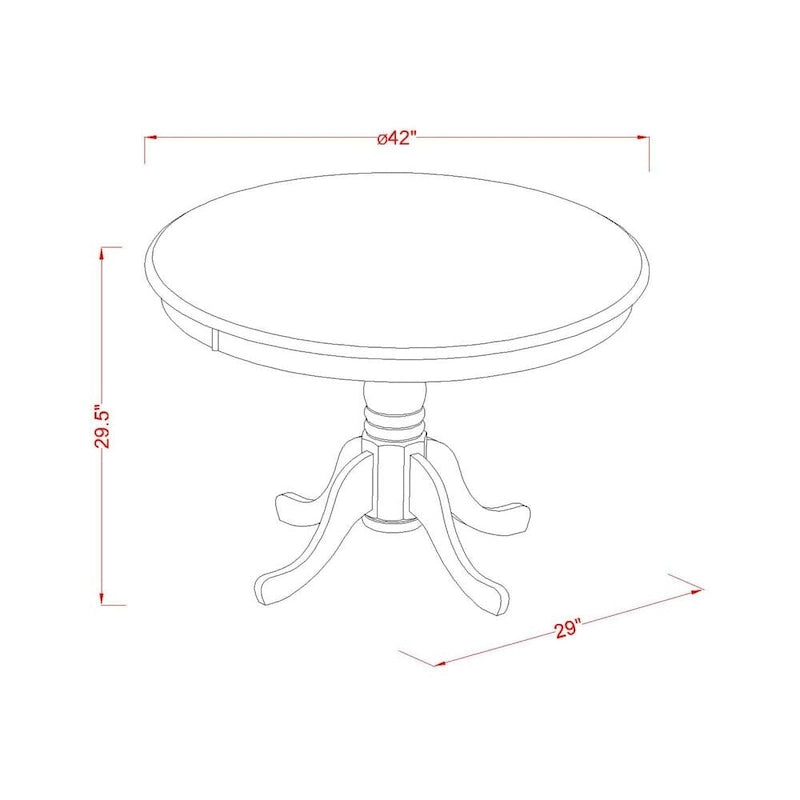 East West Furniture Kitchen Table Set- a Dining Room Table and Kitchen Chairs