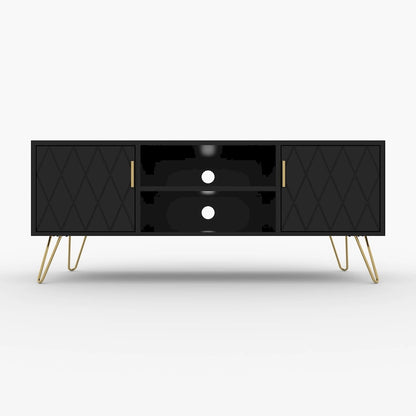 TV Stand TV Console Table Cabinet Wood Entertainment Center