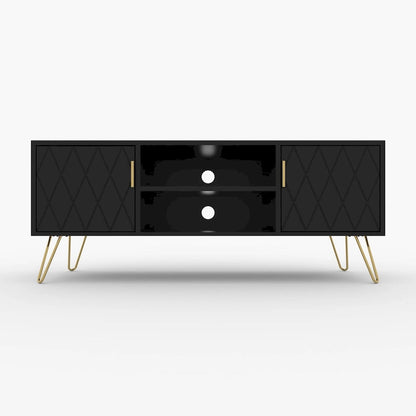 TV Stand TV Console Table Cabinet Wood Entertainment Center