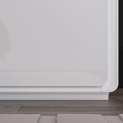 LED Nightstand White Modern Nightstand LED Night Stand Bedside Table