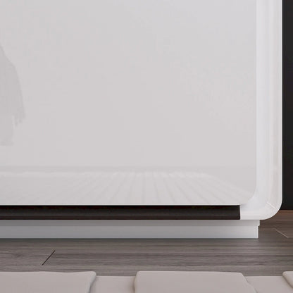 LED Nightstand White Modern Nightstand LED Night Stand Bedside Table