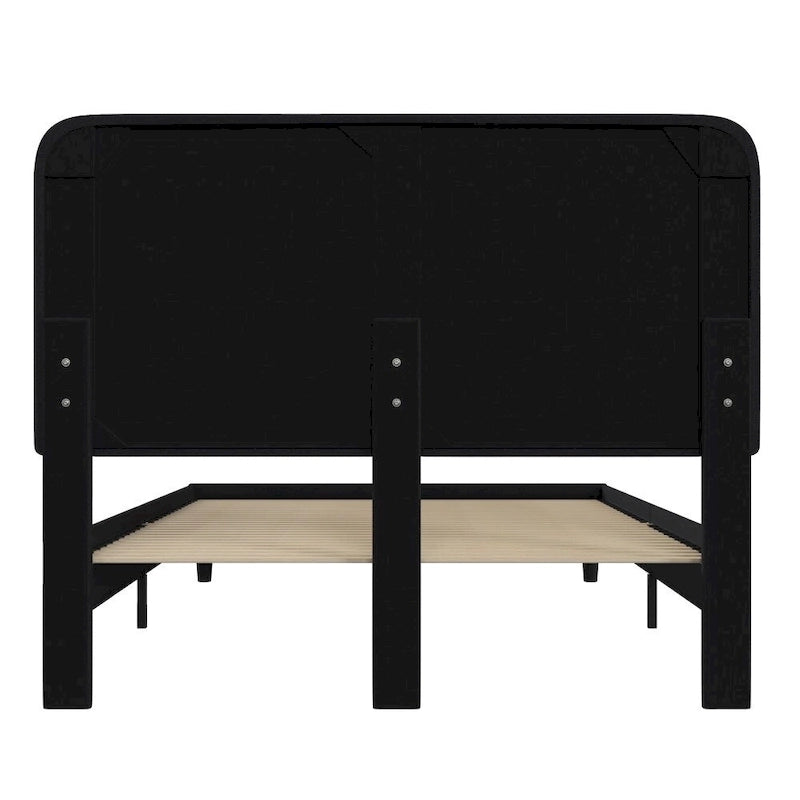 Platform Bed with Headboard - No Foundation Needed