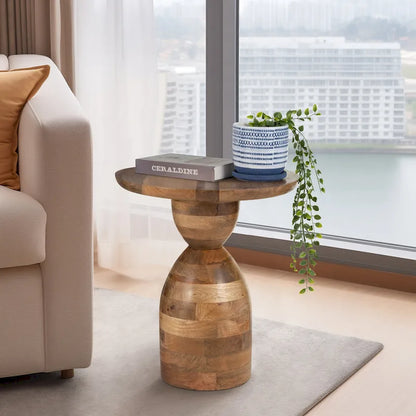 Sagebrook Home Mango Wood Hourglass Accent Table Wood - 16 x 16 x 19