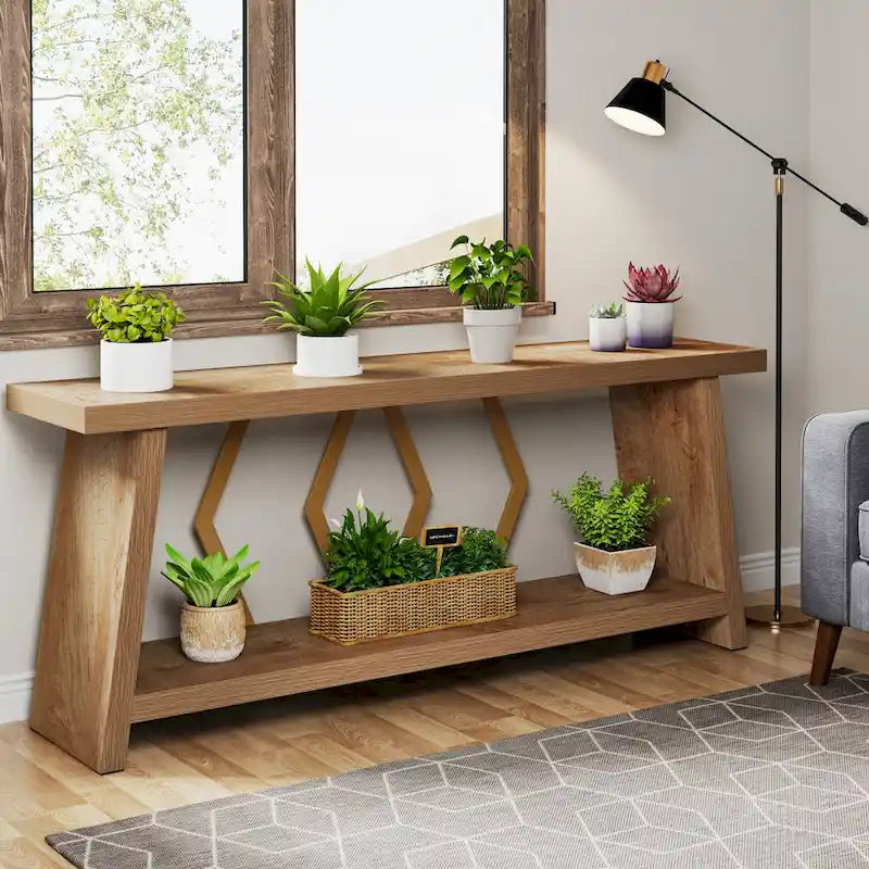 70.9-Inch Console Sofa Table with Storage for Entryway Living Room