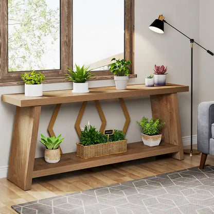 70.9-Inch Console Sofa Table with Storage for Entryway Living Room