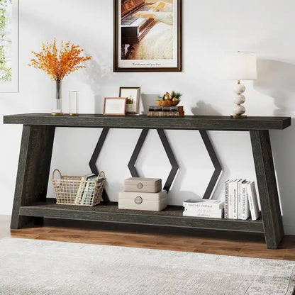 70.9-Inch Console Sofa Table with Storage for Entryway Living Room