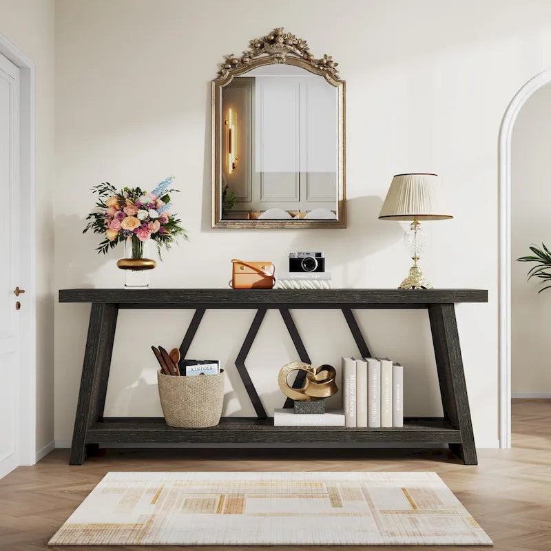 70.9-Inch Console Sofa Table with Storage for Entryway Living Room