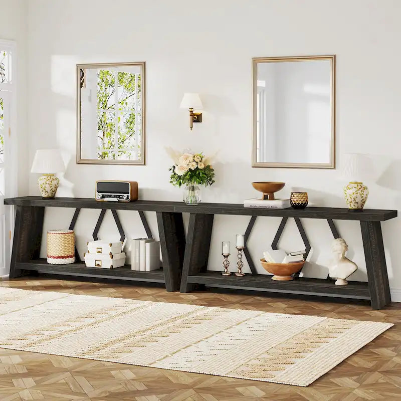 70.9-Inch Console Sofa Table with Storage for Entryway Living Room