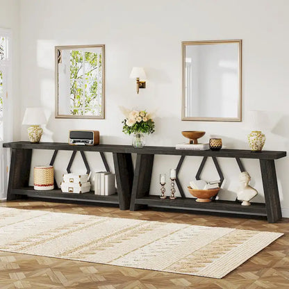 70.9-Inch Console Sofa Table with Storage for Entryway Living Room