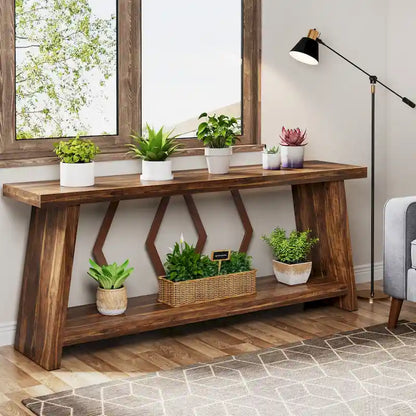 70.9-Inch Console Sofa Table with Storage for Entryway Living Room