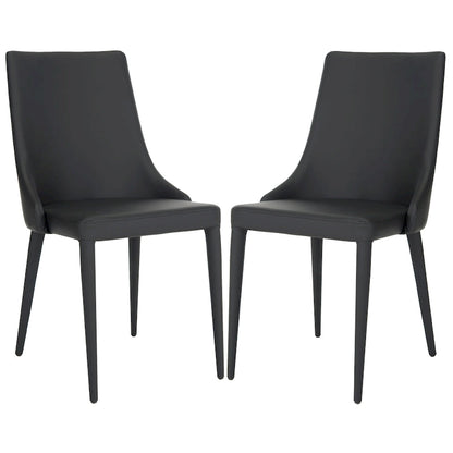 SAFAVIEH Socorro Mid-Century Modern White Dining Chair (Set of 2) - 23.6 x 19.6 x 35.5 - 24Wx20Dx36H
