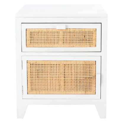 SAFAVIEH Dalia Coastal 1-Drawer 1-Door Nightstand
