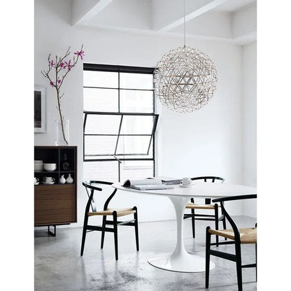 Red Modern Wood Elbow Chair Open Y Back Contemporary For Kitchen Dining Room With Woven Seat