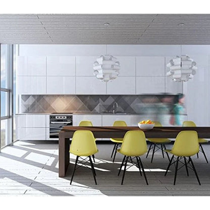 Designer Plastic/ Black Legs Retro Armless Eiffel Chair