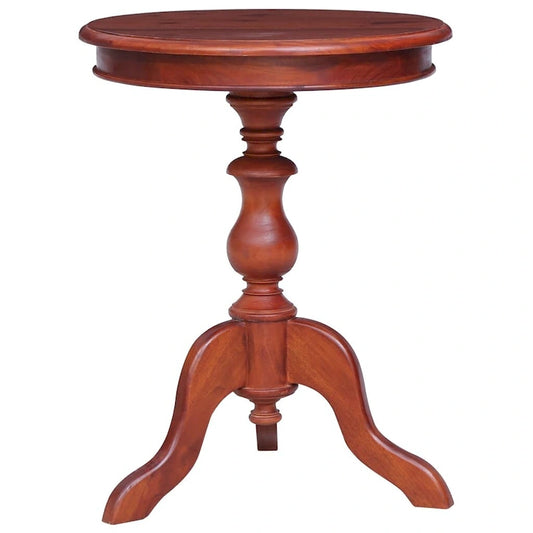 vidaXL Side Table Brown 19.7x19.7x25.6 Solid Mahogany Wood