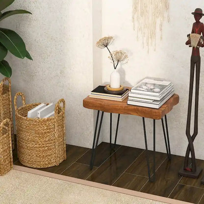 Reclaimed Recycled Teak Wood End Table