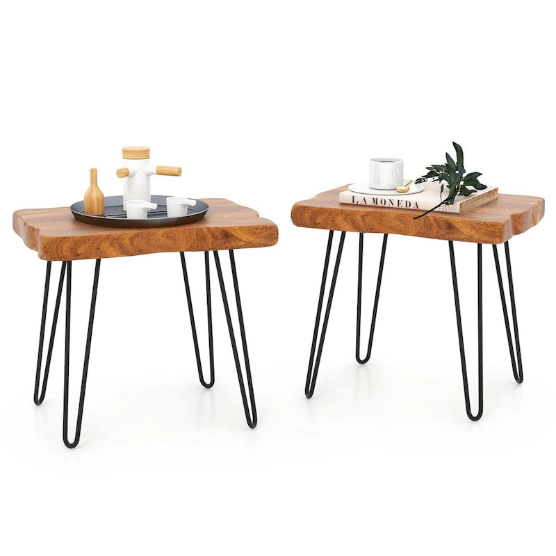 Reclaimed Recycled Teak Wood End Table
