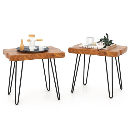 Reclaimed Recycled Teak Wood End Table
