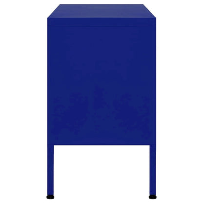 vidaXL TV Stand TV Unit Sideboard Home TV Console Media Unit Cupboard Steel - 41.3 x 13.8 x 19.7
