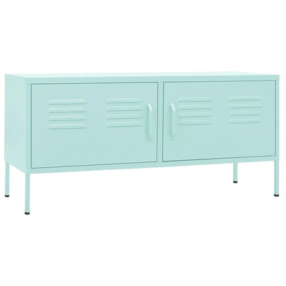 vidaXL TV Stand TV Unit Sideboard Home TV Console Media Unit Cupboard Steel - 41.3 x 13.8 x 19.7