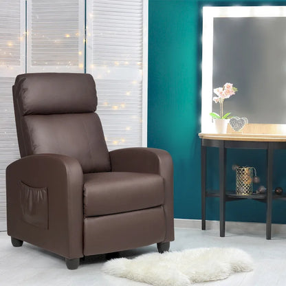 Recliner Massage Chair, Ergonomic Adjustable Single Sofa with Padded