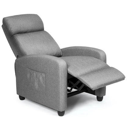 Recliner Massage Chair, Ergonomic Adjustable Single Sofa with Padded