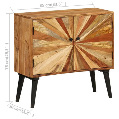 vidaXL Sideboard Solid Mango Wood 33.5x11.8x29.5