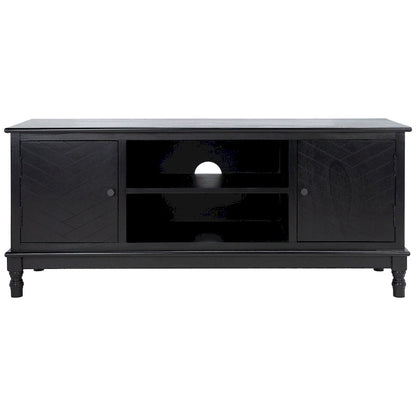 SAFAVIEH Echo 2-Door 2-Shelf Storage TV Media Stand - 47.3 W x 15.8 L x 20 H - 47Wx16Dx20H