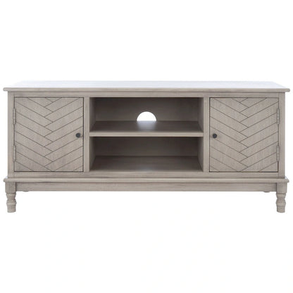 SAFAVIEH Echo 2-Door 2-Shelf Storage TV Media Stand - 47.3 W x 15.8 L x 20 H - 47Wx16Dx20H
