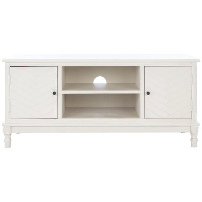 SAFAVIEH Echo 2-Door 2-Shelf Storage TV Media Stand - 47.3 W x 15.8 L x 20 H - 47Wx16Dx20H