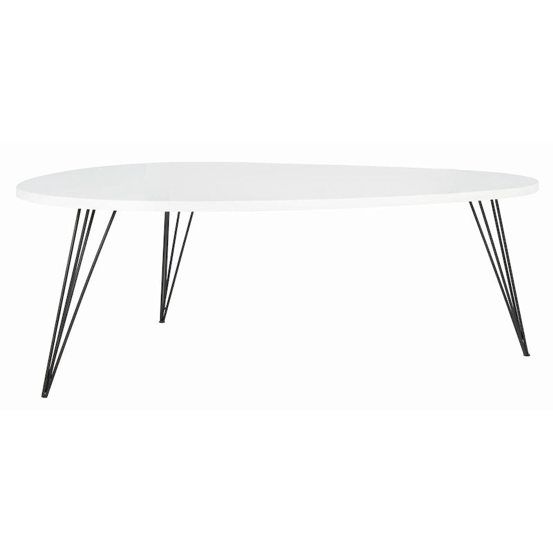SAFAVIEH Louann Oak Finish/ Black Coffee Table - 44 x 31.5 x 15.6 - 44Wx32Dx16H