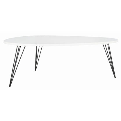SAFAVIEH Louann Oak Finish/ Black Coffee Table - 44 x 31.5 x 15.6 - 44Wx32Dx16H