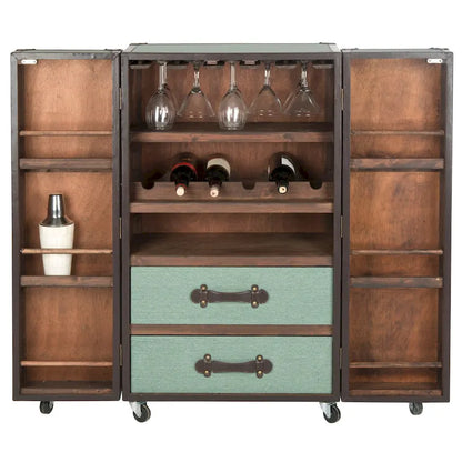 SAFAVIEH Krista Storage Beige Bar Cabinet - 23.6 x 17.7 x 42.1 - 24Wx18Dx42H