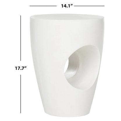 SAFAVIEH Hadil Concrete Indoor/ Outdoor Accent Table - 14.1 x 14.1 x 17.7 - 14Wx14Dx18H