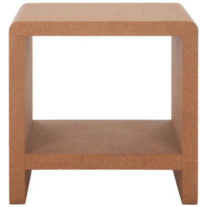 SAFAVIEH Couture Liivia Cork Cork Accent Table - 18 W x 14 D x 18 H - 18Wx14Dx18H